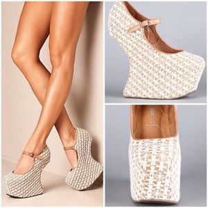 Jeffrey Campbell Lace Night Walk MaryJane